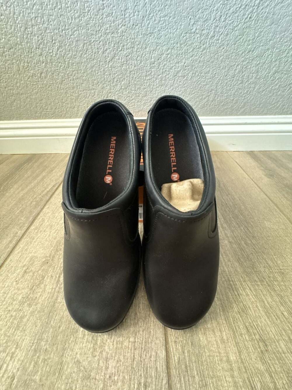 Merrell Encore Q2 Slide Ltr Size 36 Black Leather Clogs